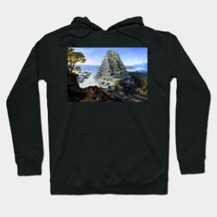 The Tower of Babel by Lucas van Valckenborch Hoodie